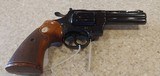 Used Colt Python 357 Magnum 3 3/4" barrel blueing
wear on barrel good condition - 9 of 16