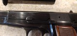 Used Belgium Browning H-Power 3 1/2 inch barrel 9mm 3 magazines good condition - 5 of 23