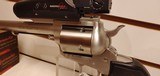 Used Freedom Arms
454 Casull 7 1/2 " barrel Bushnell Holographic scope stainless steel very good condition - 4 of 23