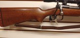 Used Remington Model 722 .222 rem lyman american 4x scope leather strap very good condition - 16 of 22