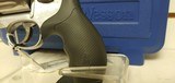 New Smith and Wesson Model 686 357 Magnum 2 1/2" barrel 7 round stainless black rubber grips in hard plastic case with manuals - 2 of 22
