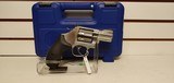 New Smith and Wesson Model 686 357 Magnum 2 1/2" barrel 7 round stainless black rubber grips in hard plastic case with manuals - 10 of 22