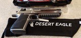 New Magnum Research Desert Eagle 50AE 6 1/2" barrelhard case sock lock manuals new in box - 12 of 24