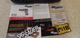 New Sig Sauer 3209mm 3.9" barrel3 10 rounds magazines manual hard plastic case new condition - 2 of 24