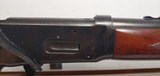 Used Winchester Model 64 24" barrel 32 Win Spl leather strap bore is clean rifling intact some bluing wear on receiver (blood?) good cond - 22 of 25