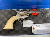 Pair of Colt Single Action Army 357 magnum 4.75" barrel custom engraved by Jerome Harper ivory grips with certification sequential serial numbers - 6 of 25