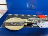 Pair of Colt Single Action Army 357 magnum 4.75" barrel custom engraved by Jerome Harper ivory grips with certification sequential serial numbers - 9 of 25