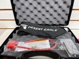 New Magnum Research Desert Eagle stainless 6" barrel lock manual tools gun sock hard plastic case new condition - 9 of 11