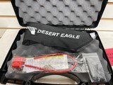 New Magnum Research Desert Eagle stainless 6" barrel lock manual tools gun sock hard plastic case new condition - 2 of 11