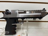 New Magnum Research Desert Eagle stainless 6" barrel lock manual tools gun sock hard plastic case new condition - 4 of 11