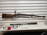 used Ballard 1885 Highwall left hand 27 "38-55 barrel installed and 32" 45-70 govt barrel included peep hole sight mounted no box very good - 7 of 22
