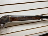 used Ballard 1885 Highwall left hand 27 "38-55 barrel installed and 32" 45-70 govt barrel included peep hole sight mounted no box very good - 21 of 22