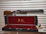 Used Krieghoff Gold Uplander K80 Trap Special. 12 gau 2 barrels custom left handed stock triggers are release release luggage case very good condition - 10 of 25