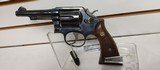 Used Smith & Wesson Model 104" barrel 38 special blue with wooden grips good condition - 1 of 19