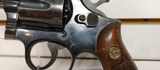 Used Smith & Wesson Model 104" barrel 38 special blue with wooden grips good condition - 6 of 19
