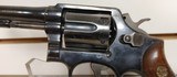 Used Smith & Wesson Model 104" barrel 38 special blue with wooden grips good condition - 7 of 19