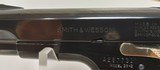 Used Smith and Wesson Model 39 4" barrel 9mm gold finish hardware (NO MAGAZINE)blue and gold with brown grips very good condition - 6 of 19