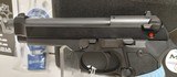 New Beretta M9 4.9" barrel 22LR 1 10 round mag lock manual hard plastic case new condition - 4 of 18
