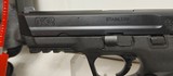 Lightly used Smith & Wesson M&P 9
9mm
4 1/8" barrel
2 16 round mags grip adjuster hard plastic case manual lock very good condition - 9 of 25