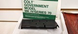 Used Colt MK IV/series 70 45 ACP
5" barrel original box 2 magazines - 20 of 22