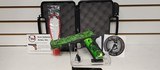 Used Iver Johnson G1911A145acp5" barrel Zombie Green Camo and Grips2 magazines hard plastic case lock manualvery good condition - 1 of 17