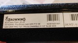 New Browning Buckmark Plus22LR5 1/2" slab side UDX Grip Pro TGT TruGlow marble new in hard plastic caselock and manuals - 17 of 17