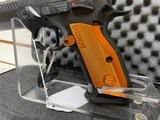 New CZ 75 Tacsport Orange
9mm 5.23" barrel
3 20 round mags speedloader lock replacement springs manual cleaning brush - 19 of 24