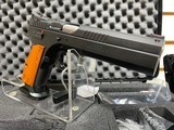 New CZ 75 Tacsport Orange
9mm 5.23" barrel
3 20 round mags speedloader lock replacement springs manual cleaning brush - 13 of 24