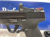 New Smith & Wesson Shield Plus Partno 132519mm 3.75" barrelcrimson trace optic + original rear sight 2 13 round mags cleaning kit new conditi - 3 of 22