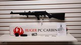 New Ruger PC9 Carbine 9mm
16" barrel folding stock 17 rnd mag
mag adapter for glock mags butt extender tools lock manual new condition - 1 of 24