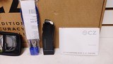 New CZ Scopion Evo Pistol 9mm 7.71" barrel
2 20 round mags cleaning kit lock manuals new in box - 24 of 25