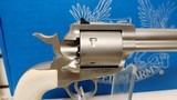 Lightly Used Freedom Arms6" revolver 2 cylinders 50 AE & 500 Wyoming Express cylinder with 450 brass leather pouch very good condition - 10 of 23