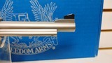 Lightly Used Freedom Arms6" revolver 2 cylinders 50 AE & 500 Wyoming Express cylinder with 450 brass leather pouch very good condition - 16 of 23