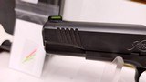New Kimber Custom II 45 GFO Green fibre optic sight 5" barrel 1 8 round mag .45 acp hard plastic case lube spare sights lock new condition - 13 of 25