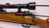 Used Mauser K98 rifle re-blued custom stock 30 06 with Redfield scope leather strap working condition priced to sell - 2 of 23