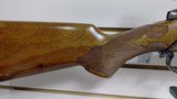 Used BRNO Model 1 Rifle 24" barrel custom made by J Roberts & Sons London custom checkering custom cape buffalo horn grip cap very good condition - 13 of 24