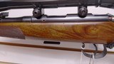 Used BRNO Model 1 Rifle 24" barrel custom made by J Roberts & Sons London custom checkering custom cape buffalo horn grip cap very good condition - 8 of 24