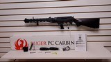 New Ruger PC9 Carbine takes ruger or glock mags 9mm 16.12" barrel1 17rnd glock mag stock adjuster lock manual new in box - 1 of 25