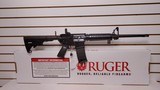 New Ruger AR556 16" barrel 5.56 nato flip up rear sights fixed front sightblack anodized/black oxide 1 30 round mag adj stock new in box lock m - 15 of 21