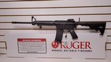 New Ruger AR556 16" barrel 5.56 nato flip up rear sights fixed front sightblack anodized/black oxide 1 30 round mag adj stock new in box lock m - 1 of 21