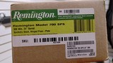 New Remington Model 700 SPS 308 Winchester 24" barrel synthetic stock hinged floor-plate new in box - 19 of 22