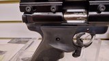 Lightly used Ruger MKIII 22LR 5" barrel Burris 2x scope hard plastic case custom grips2 mags original top rail good condition reduced - 16 of 23