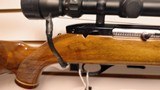 Used Weatherby Mark XXII 22LR 24" barrel tasco scope with covers leather strap good condition - 16 of 25