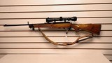 Used Weatherby Mark XXII 22LR 24" barrel tasco scope with covers leather strap good condition - 1 of 25