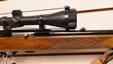 Used Weatherby Mark XXII 22LR 24" barrel tasco scope with covers leather strap good condition - 19 of 25
