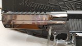 Lightly used Magnum Research DE50 50AE 6 1/2" barrel stainless 1 magazine hard plastic case - 10 of 22
