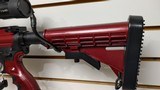 Lightly used Anderson AM15 7.62x39 16" barrel 10 round magadjustable stock 3-9x40 scope electric raspberry color - 3 of 25