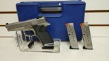 Used Smith & Wesson Model 5943Double action only stainless 4" barrel9mm 3 15 round mags original hard plastic case - 1 of 23