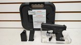 new Glock 42 G3 380ACP 6+1 3.25 FS W/TWO 6RD MAGS, ACC + CASE new in hard plastic box - 1 of 19
