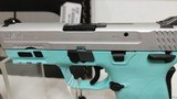 new Smith & Wesson M&P9 Shield EZ 3.62" barrel9mm Pistol with Robins Egg Blue Frame and Silver Slide - 6 of 20